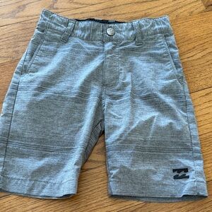 Billabong Boys DriFit Material Flat Front Gray Shorts